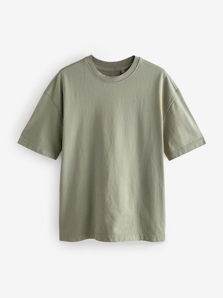 Vert - Garment Dye Heavyweight Relaxed Cotton T-Shirt - Image 7 of 9