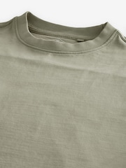 Vert - Garment Dye Heavyweight Relaxed Cotton T-Shirt - Image 9 de 9