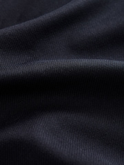 Navy Blue Long Sleeve Ribbed Texture T-Shirt - Image 7 of 8
