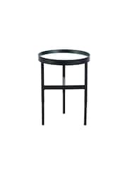 Julian Bowen Black and Mirrored Franki Mirror Glass Table Lamp - Image 3 of 6