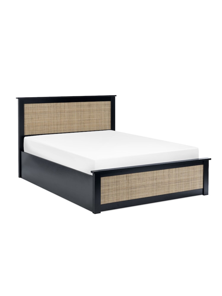 Julian Bowen Black Padstow End Lift Ottoman Storage Bed - Image 1 of 6