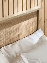 Julian Bowen Oak Padstow End Lift Ottoman Storage Bed - Image 2 of 6