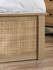 Julian Bowen Oak Padstow End Lift Ottoman Storage Bed - Image 4 of 6