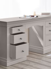 Julian Bowen Light Grey Clermont Dressing Table - Image 2 of 6