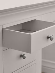 Julian Bowen Light Grey Clermont Dressing Table - Image 3 of 6