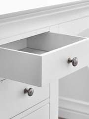 Julian Bowen Surf White Clermont Dressing Table - Image 3 of 6