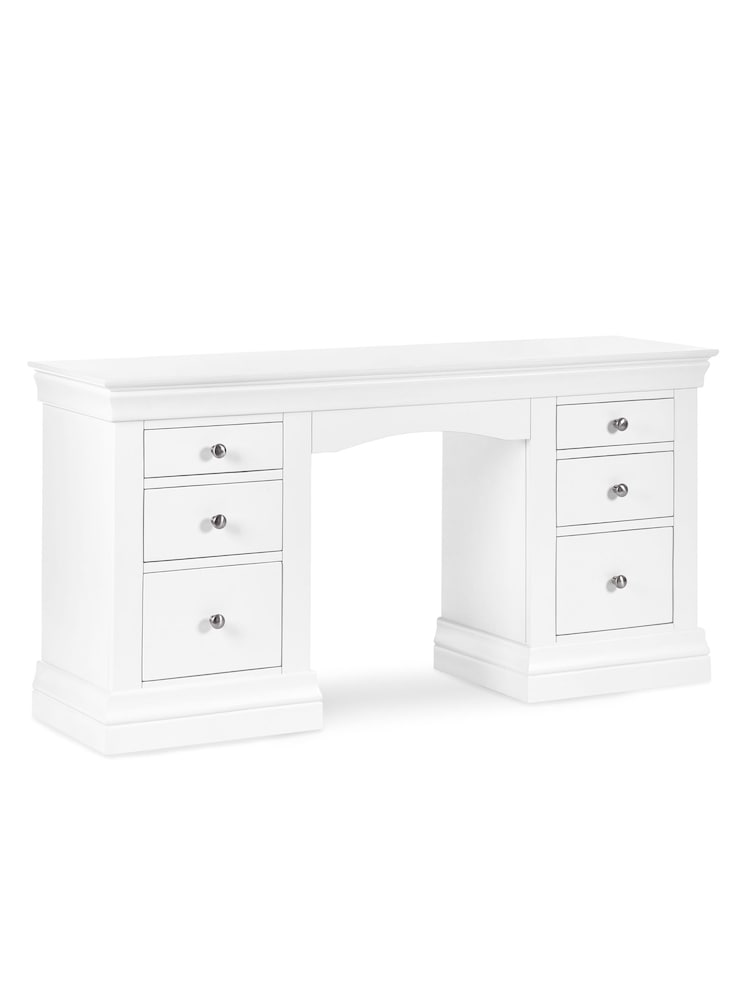 Julian Bowen Surf White Clermont Dressing Table - Image 6 of 6