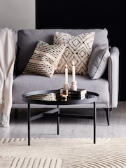 Julian Bowen Black and Mirrored Franki Mirror Glass Coffee Table - Image 1 of 5
