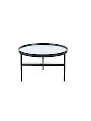 Julian Bowen Black and Mirrored Franki Mirror Glass Coffee Table - Image 3 of 5