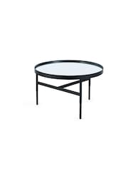 Julian Bowen Black and Mirrored Franki Mirror Glass Coffee Table - Image 4 of 5
