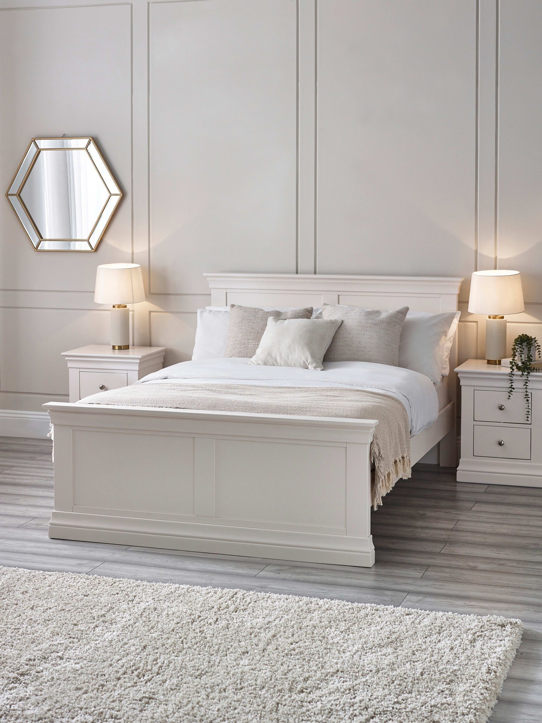 Julian Bowen Clermont Surf White King Bed - Image 7