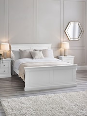 Julian Bowen Surf White Clermont Bed - Image 1 of 6