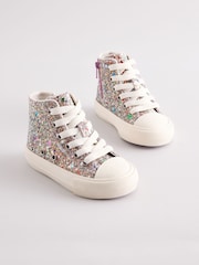 Multi Glitter Chunky High Top Trainers - Image 1 of 5