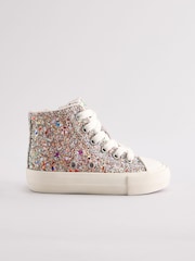 Multi Glitter Chunky High Top Trainers - Image 2 of 5