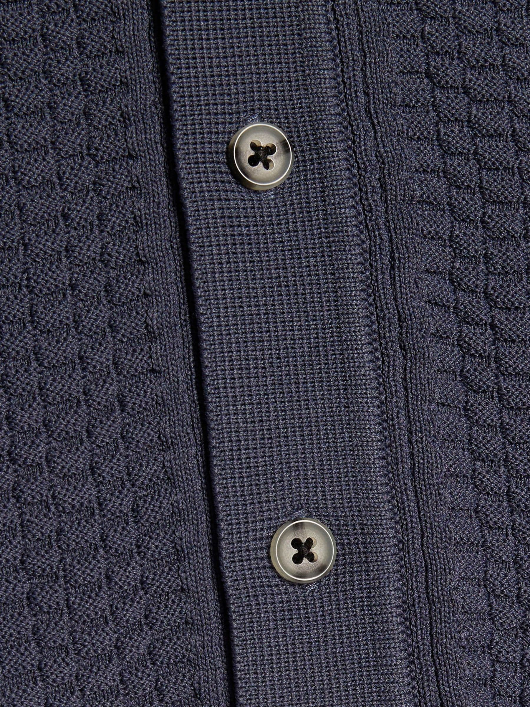Buy River Island Blue Slinky Revere Knitted Shirt from Next Germany