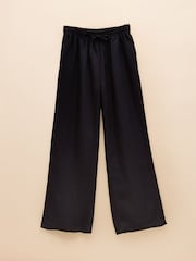 Joules Linen Blend Navy Trousers - Image 6 of 6