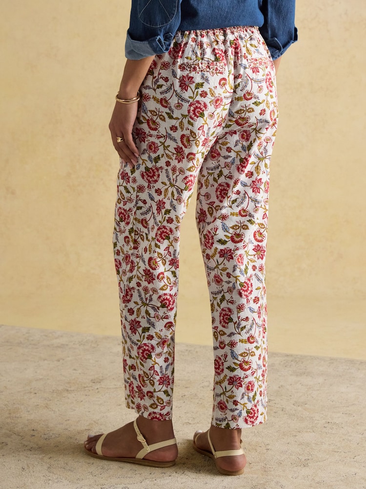 Joules Multi Tie Waist Pull On Trousers - Image 2 of 9