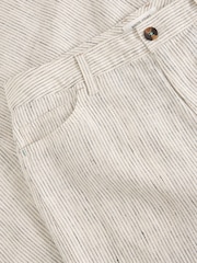 White Stuff White Tia Linen Wide Leg Crop Trousers - Image 6 of 6