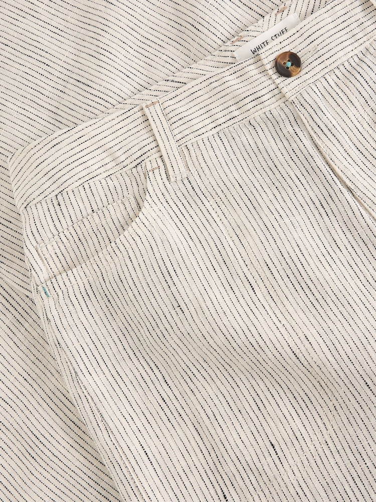 White Stuff White Tia Linen Wide Leg Crop Trousers - Image 6 of 6 White Stuff White Tia Linen Wide Leg Crop Trousers - Image 6 of 6
