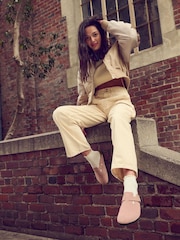 Birkenstock Pink Boston Suede Leather Sandals - Image 2 of 11