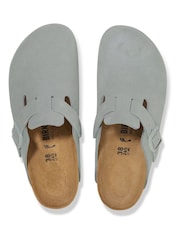 Birkenstock Green Boston Suede Leather Sandals - Image 3 of 3