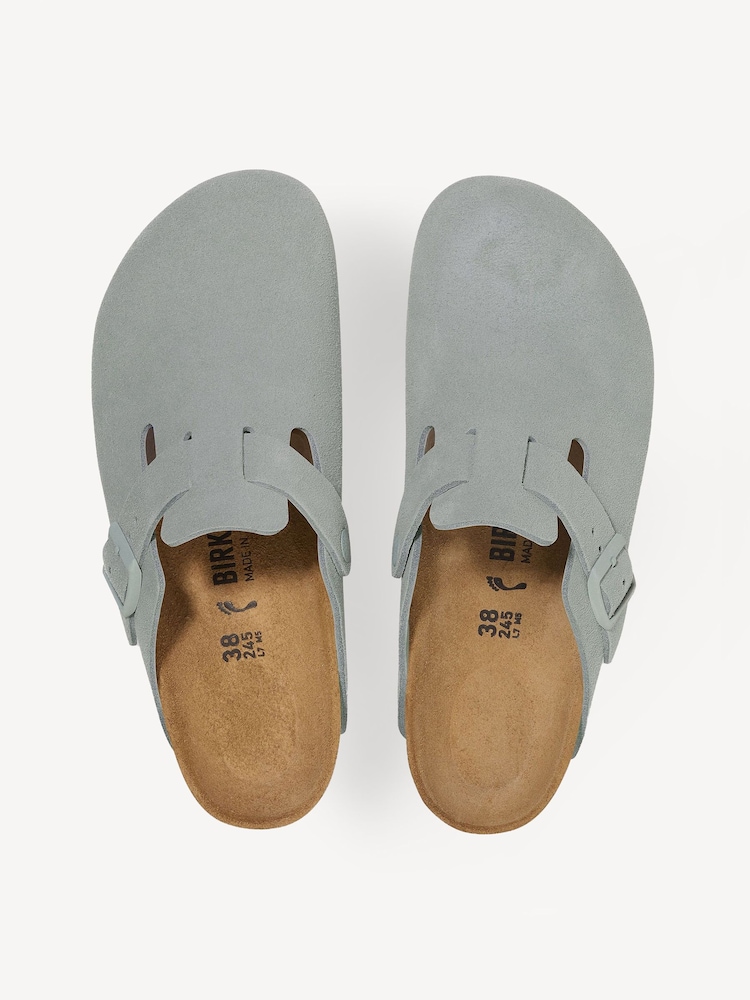 Birkenstock Green Boston Suede Leather Sandals - Image 3 of 3 Birkenstock Green Boston Suede Leather Sandals - Image 3 of 3