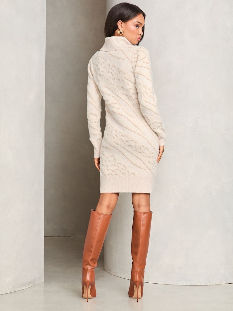 Pulover tricotat cu inserție metalic Lipsy Rochie - Image 4 of 4