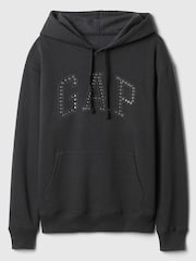 Gap Black Sequin Logo Hoodie - Image 4 of 4