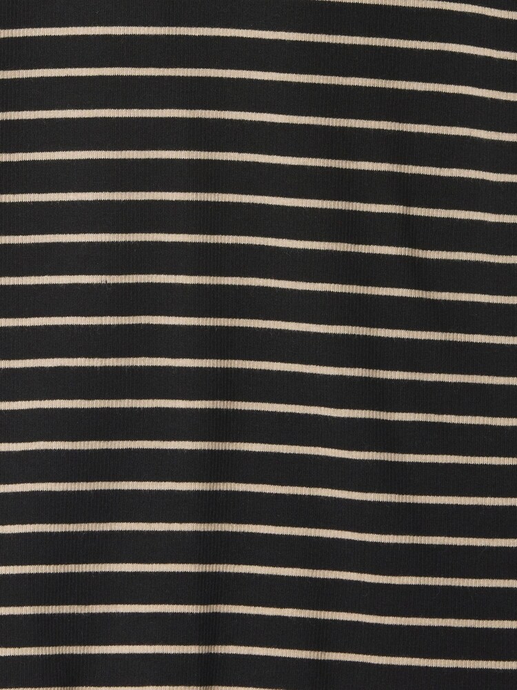 Gap Black Stripe Modern Cotton-Modal Ribbed Mock Neck Short Sleeve T-Shirt - Image 5 of 5