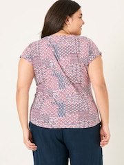 FatFace Ivy Ivory Geo Patch T-Shirt - Image 6 of 9