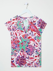 Top de lino con cuello de muesca de FatFace - Imagen 5 de 5