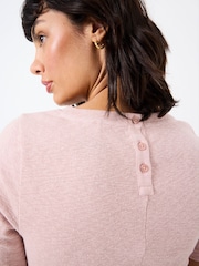 FatFace Callie Blush Pink Short Sleeve Top - Image 4 of 5