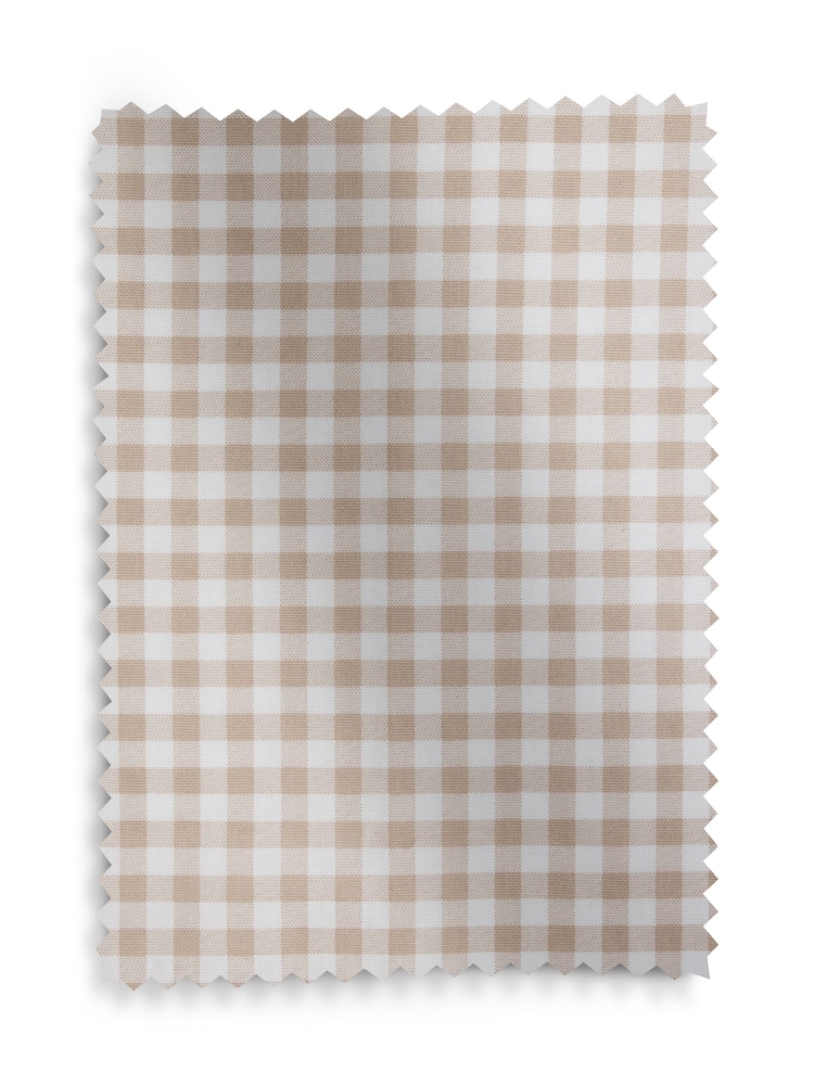 Jojo Maman Bébé Natural Gingham Blackout Lined Curtains - Image 6 of 6 Jojo Maman Bébé Natural Gingham Blackout Lined Curtains - Image 6 of 6