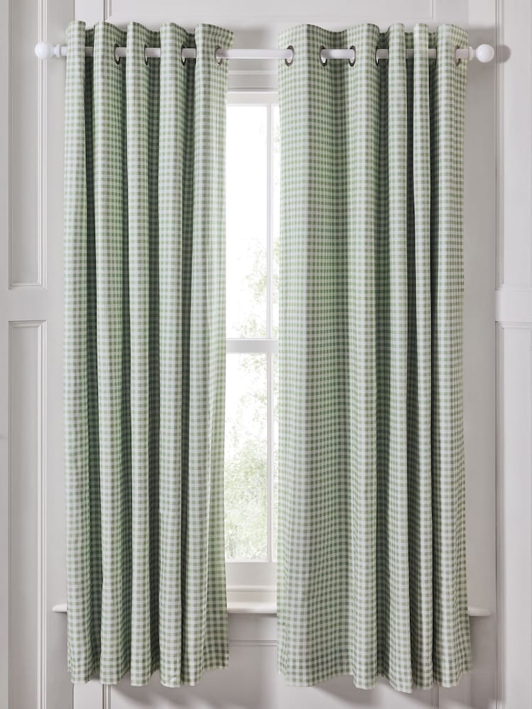 Jojo Maman Bébé Gingham Blackout Lined Curtains - Bild 1 von 6 Jojo Maman Bébé Gingham Blackout Lined Curtains - Bild 1 von 6
