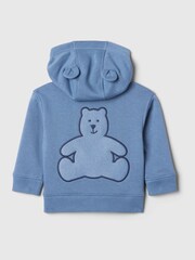 Sudadera con capucha y cremallera con logo vintage de Gap (recién nacido-24 meses) - Imagen 2 de 3