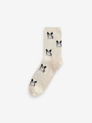Black/Grey Dogs Ankle Socks 4 Pack - Image 3 of 5