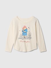 Gap Cream Paddington Graphic Long Sleeve Top (6mths-5yrs) - Image 1 of 3