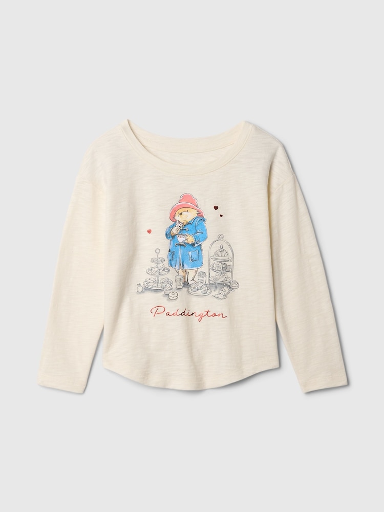 Gap Cream Paddington Graphic Long Sleeve Top (6mths-5yrs) - Image 1 of 3