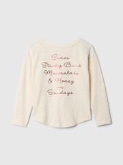 Gap Cream Paddington Graphic Long Sleeve Top (6mths-5yrs) - Image 2 of 3