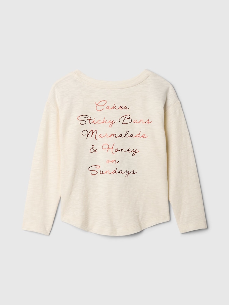 Gap Cream Paddington Graphic Long Sleeve Top (6mths-5yrs) - Image 2 of 3