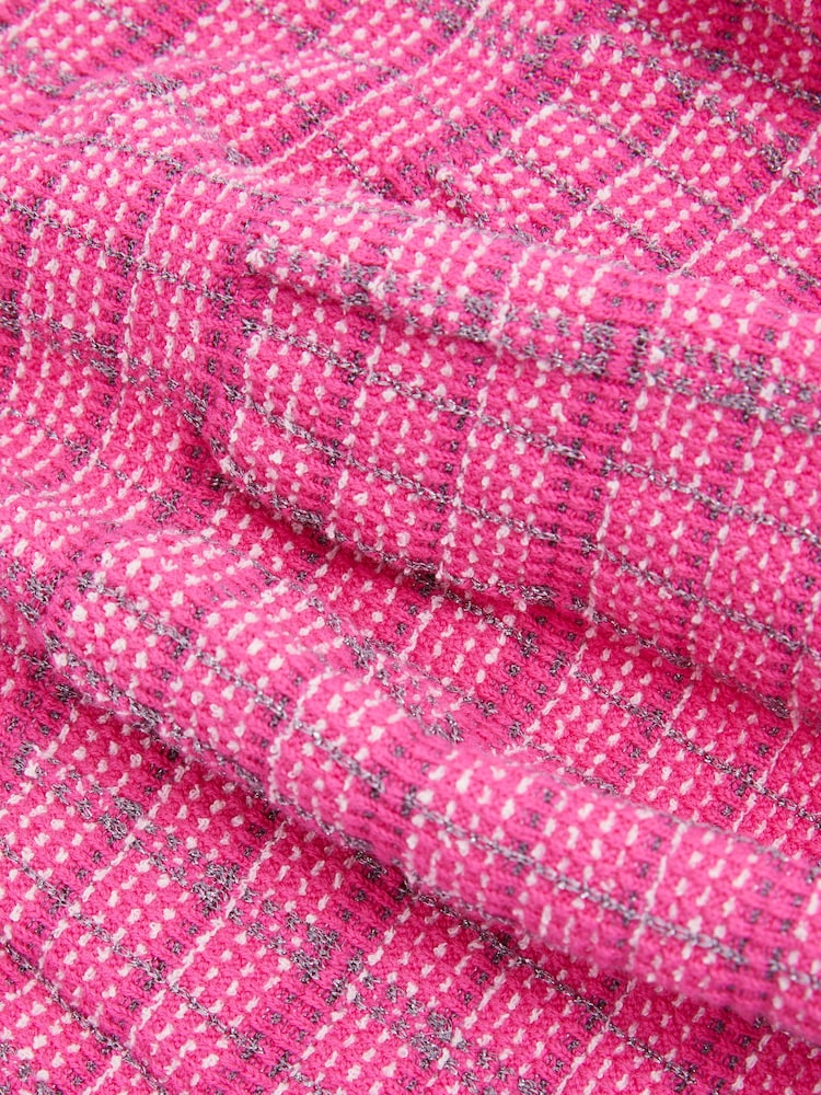 Reiss Shona Cotton Blend Checked Smocked Dress - Imagen 4 de 4