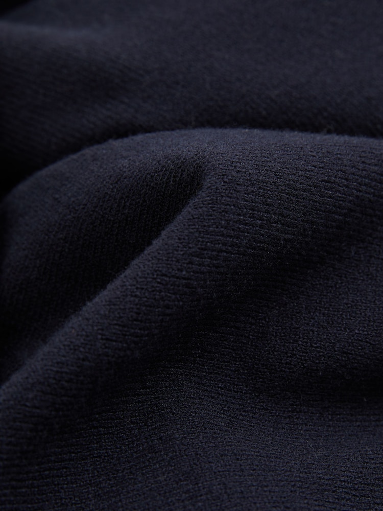 Reiss Navy Sophia Drop-Shoulder Roll Neck Jumper - Image 6 of 6