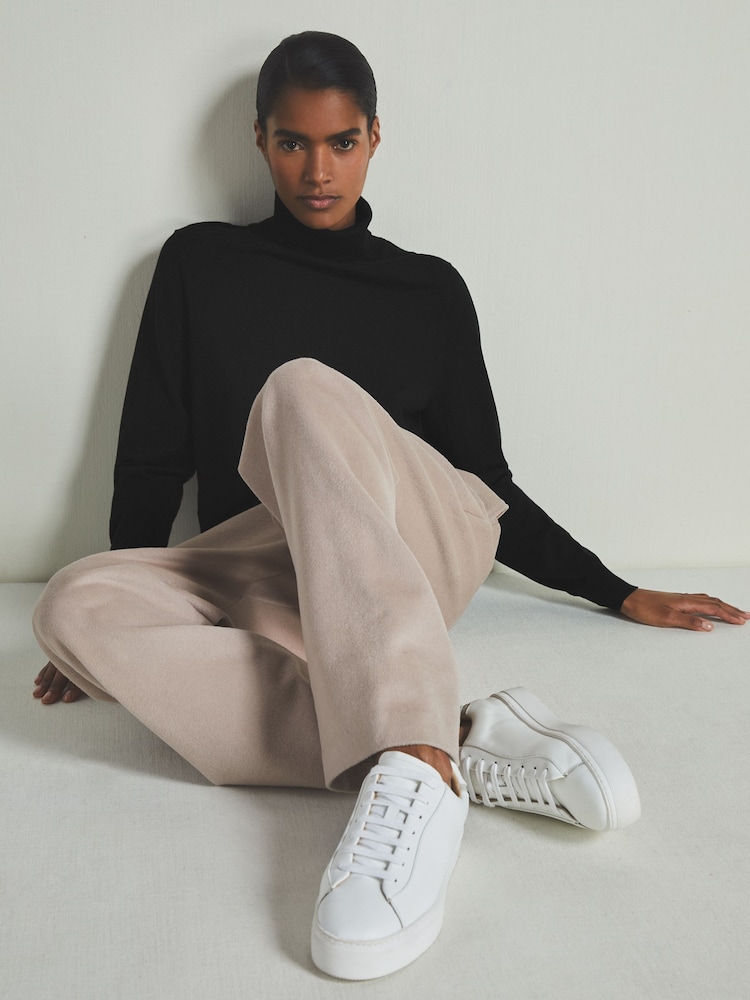LES 100 CIEL Black Reiss | Les 100 Ciels Noble-Wool Roll-Neck Jumper - Image 1 of 6
