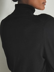 LES 100 CIEL Black Reiss | Les 100 Ciels Noble-Wool Roll-Neck Jumper - Image 5 of 6