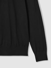 LES 100 CIEL Black Reiss | Les 100 Ciels Noble-Wool Roll-Neck Jumper - Image 6 of 6