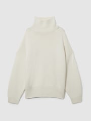 LES 100 CIEL Cream Reiss | Les 100 Ciels Wool and Cashmere Jumper - Image 2 of 6