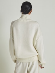 LES 100 CIEL Cream Reiss | Les 100 Ciels Wool and Cashmere Jumper - Image 4 of 6