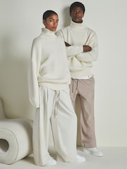 LES 100 CIEL Cream Reiss | Les 100 Ciels Wool and Cashmere Jumper - Image 6 of 6