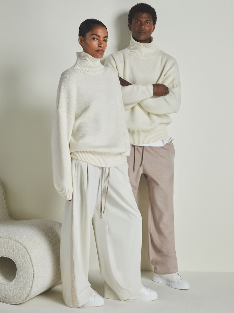 LES 100 CIEL Cream Reiss | Les 100 Ciels Wool and Cashmere Jumper - Image 6 of 6