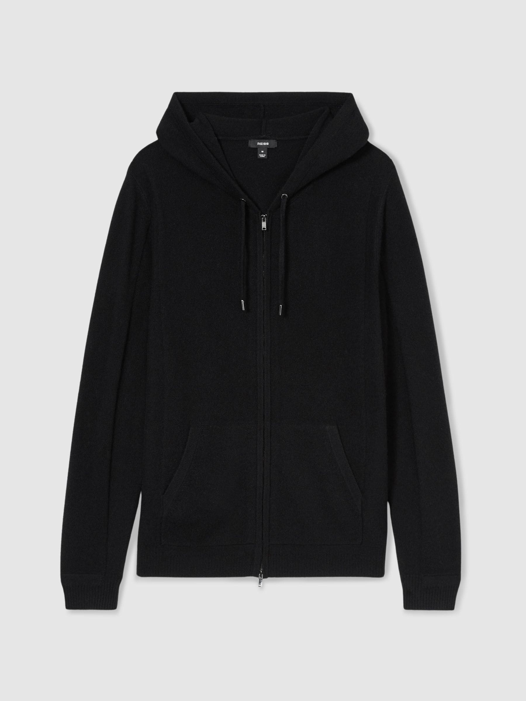 Buy Reiss Black Lindo Wool and Cashmere Zip-Through Hoodie from the Next UK  online shop